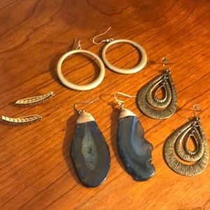 4 pairs of earrings in one lot!